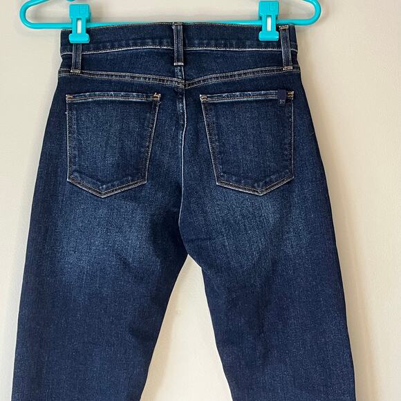Joe's Jeans Dark Wash Distressed Bobby Mid Rise Tapered Boyfriend Jean Size W24 - Picture 6 of 14